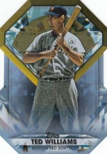 TED WILLIAMS TOPPS DIAMOND GREATS DIE CUT BOSTON RED SOX #6 2022 22