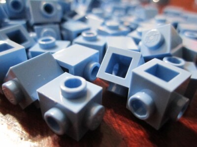 LEGO 1x1 Medium Blue Brick w 2 Studs (100 pieces) #26604