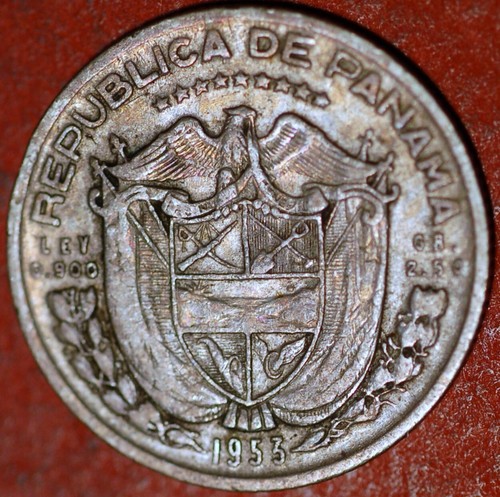 Panama 1/2 Balboa 1953 KM# 20 - Picture 2 of 2