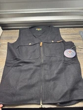 Flyshacker Wool Vest - Black Size 2xl  New With Tags