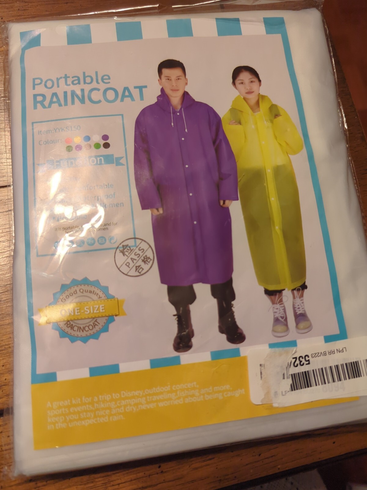 Hooded Drawstring  Osfm Adult Whits New