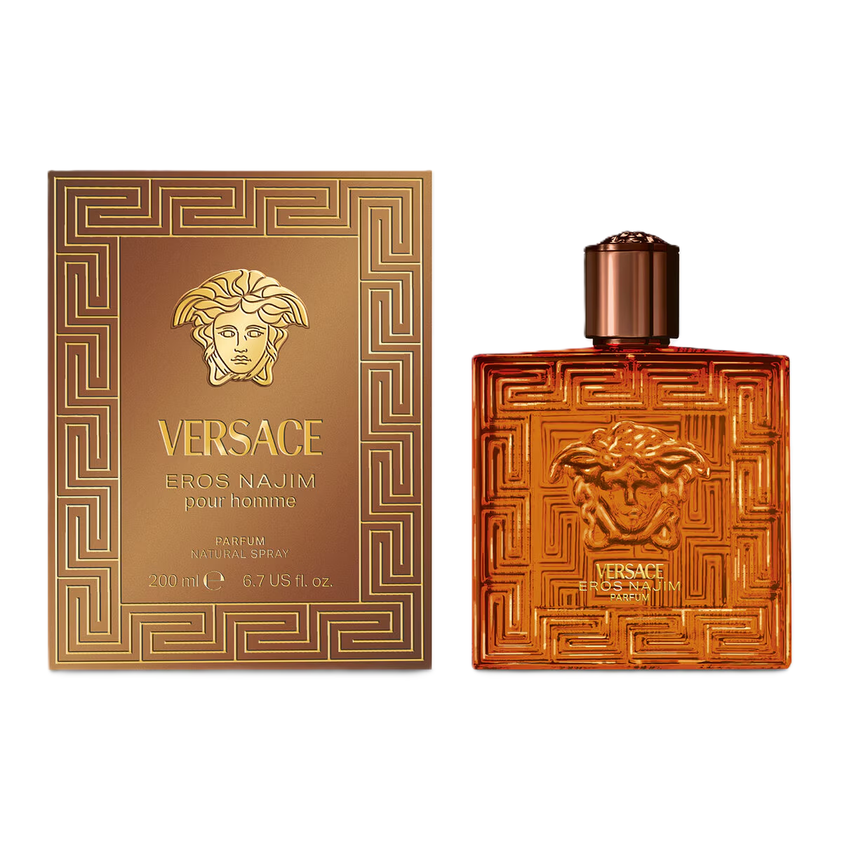 VERSACE PROFUMI EROS NAJIM POUR HOMME PARFUM 200ml NATURAL SPRAY - UOMO