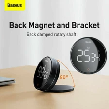 Baseus Magnetic Digital Timer Pro Kitchen Rotation Countdown Cooking Alarm Clock