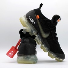 Size 6.5M  8W - Nike Air VaporMax OFF-WHITE Black 2018 : AA3831-002 VNDS 