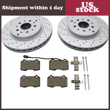 NEW #6904 Rear brake pads rotors  FOR Maserati GranTurismo Quattroporte