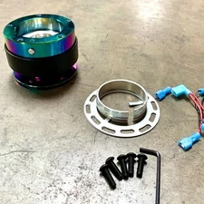 5 Hole Universal Car Steering Wheel Quick Release Hub Adapter Neochrome