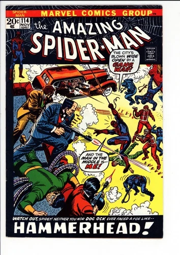 Amazing Spider-Man 114 (Marvel 1972) VF 1st full Hammerhead