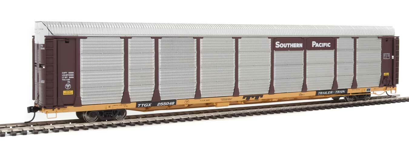 Spur H0 - 89' Thrall Bi-Level Auto Carrier Southern Pacific - 101345 Neu