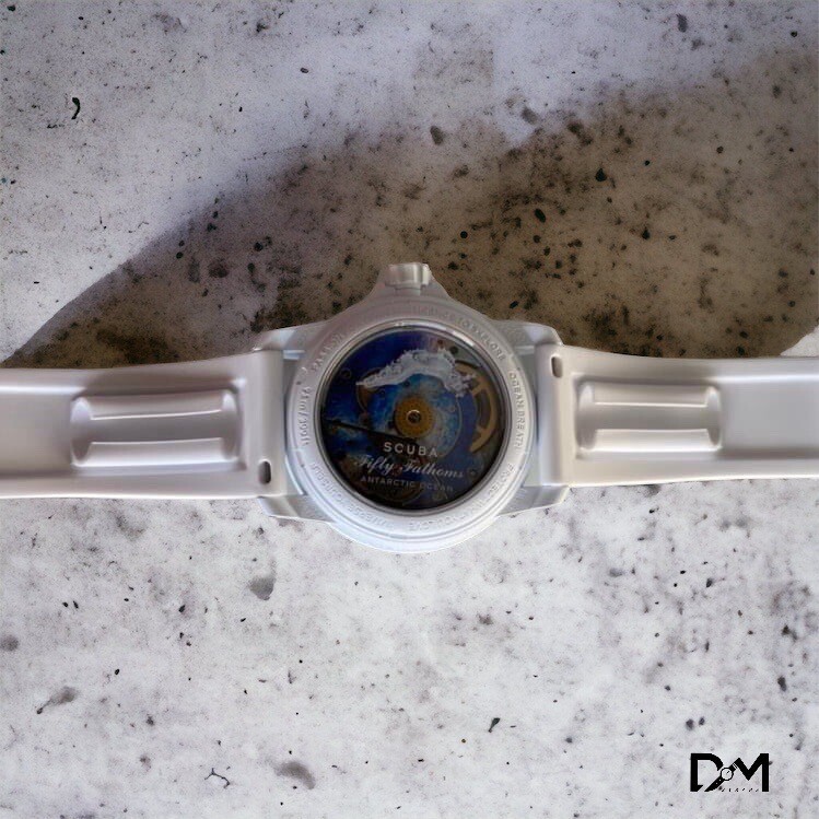 Blancpain X Swatch - Fifty Fathoms - Antarctic Ocean - WHITE Blancpain X Swatch - Fifty Fathoms - Antarctic Ocean - WHITE