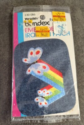 Vintage Wright Bondex Butterfly Iron-On Patch NIP