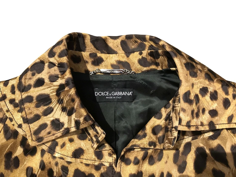Chaqueta Blazer Estilo Mujer Dolce & Gabbana Leopardo Estampado Animal Foto 3 de 4