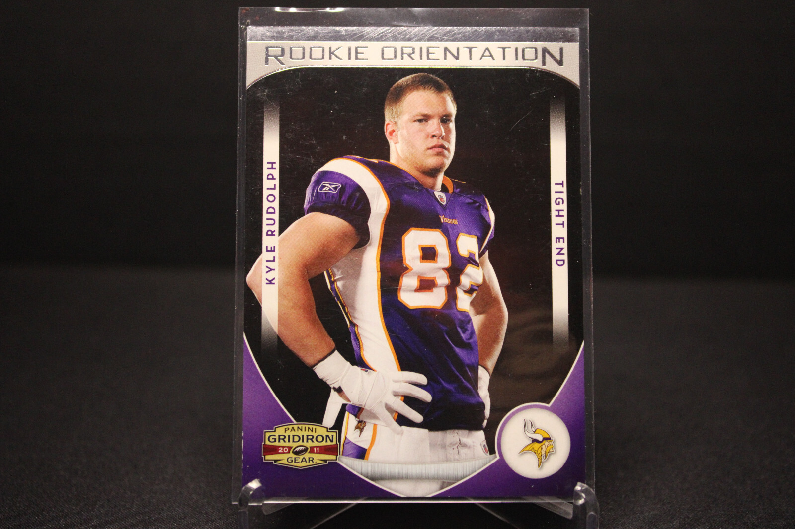 Kyle Rudolph Rookie Card 2011 Panini Gridiron Gear - Rookie Orientation Kyle Rudolph #27 Silver ...