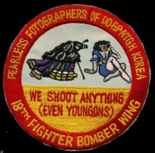 USAF 18th Fighter Bomber Wing Fearless Fotographers Dogpatch Patch SK-3