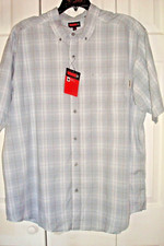 Mens Wolverine Shirt Gray Plaid Size XXL 2 XL Pocket Short Sleeves NWT