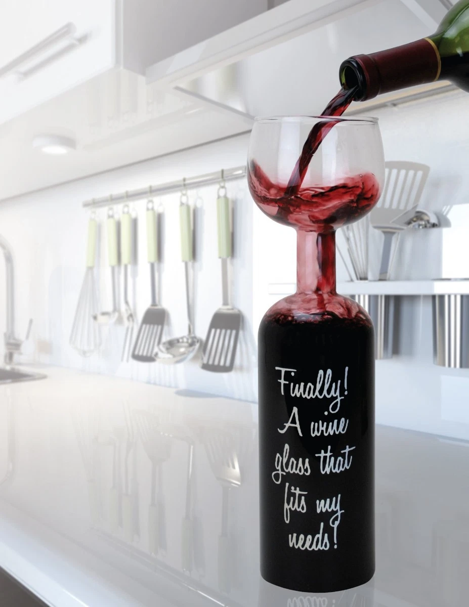 Ultimate Wine Bottle Glass Holds a Whole Bottle Drink 750ml - Big