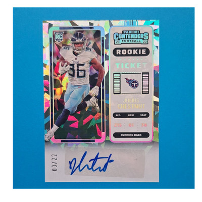 Panini Contenders 2022 Julius Chestnut Rookie Ticket Auto 03/22 #274 Titans