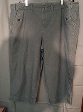 Womens Plus Size 22W Faded Glory Pin Striped ...