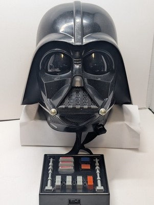 Vintage Star Wars Dark Vader Voice Changer Helmet Mask 2004 Hasbro 
