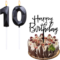 Geburtstagskerzen Zahlen, Kerzen Geburtstag 10, Geburtstag Kerzen 10 Und Happy B