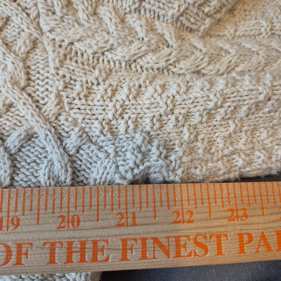 Vintage Northern Reflections Knit Sweater Women Plus S Button Up Cream Off White - Image 4 of 4