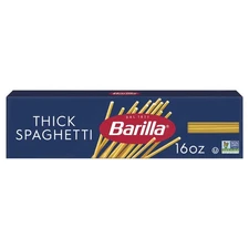 (5 pack) Barilla Classic Non-GMO, Kosher Certified Thick Spaghetti Pasta, 16 oz