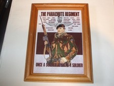 PARACHUTE REGIMENT 7X5 INCH FRAMED PRINT