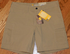 New CARHARTT Size 10 12 14 Rugged Flex Force Madden Women Cargo Shorts MSRP 50
