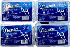 6 boxes, 50 pieces per box  High elasticity soft and smooth dental floss pick