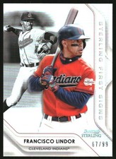 2020 Bowman Sterling Sterling First Signs Gold Ref #SFSFL Francisco Lindor /50