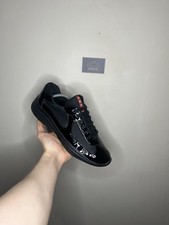 Prada Americas Cup Patent Black Leather New Shape - Size Uk 10.5