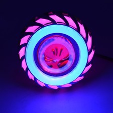 12V Motorcycle Head Light Lamp Projector Lens Light with Led Angel Devil3153