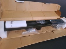 DRAIN ONLY NO GRATE HTOH Matt Black Shower Drain 24 Linear