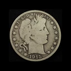 1915-50c Barber Half Dollar - Free Shipping USA