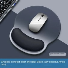 Blue Gradient Mouse Pad Comfortable Wrist Support Non-Slip Soft PC Keyboard Mat
