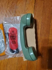 Vintage Bell System Property Western Electric Handset with Cord Cords Green