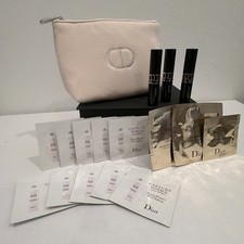 DIOR  Deluxe Beauty Trousse Gift Set  Dior Mascara TRIO  13 Skincare Samples  