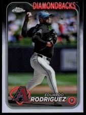 EDUARDO RODRIGUEZ 2024 TOPPS CHROME UPDATE REFRACTORS ARIZONA DIAMONDBACKS