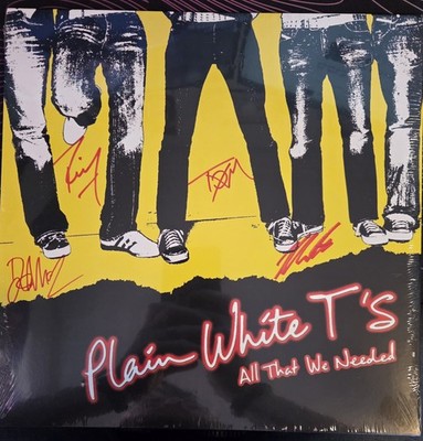 RARE AUTOGRAPHED All That We Needed - Plain White T's (Record, 2020) NEW SEALED