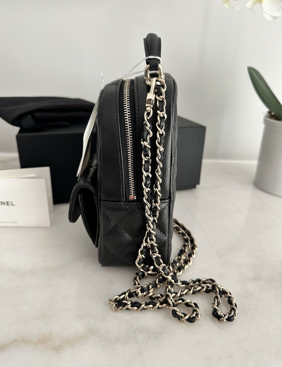 NWT 25C Chanel Classic Mini Backpack Black Caviar with Gold  display picture 3