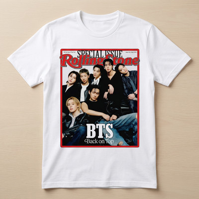 BTS Rolling Stone Special Issue T-Shirt   May 2026 Comeback Poster Tee   Kpop