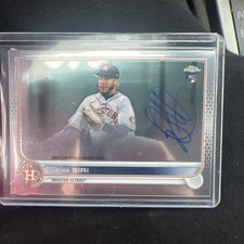 2022 Topps Chrome AUTO ROOKIE Jose Siri RC #RA-JS Astros Baseball Card