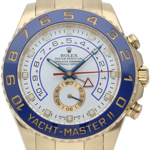 ROLEX Yacht-Master II Watch, Early Model 116688 18K Yellow Gold mensWatch wh...