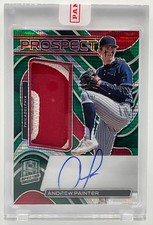2022 Panini Chronicles Andrew Painter Spectra Prospect Jersey Green Auto /5