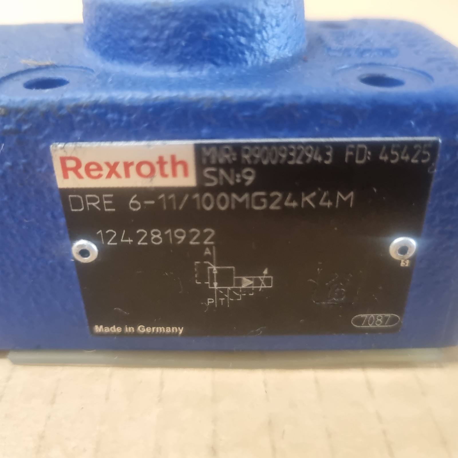 Rexroth Proportional Valve Dre6-1X/100Mg24K4M R900932943