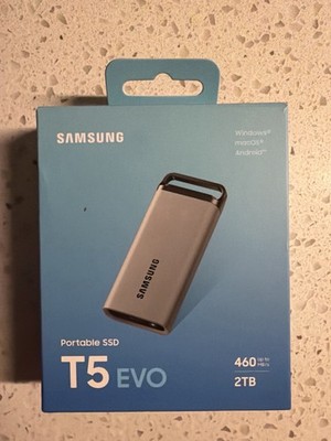 Samsung T5 EVO 2TB Portable SSD USB-C External Solid State Drive- Unused In Box