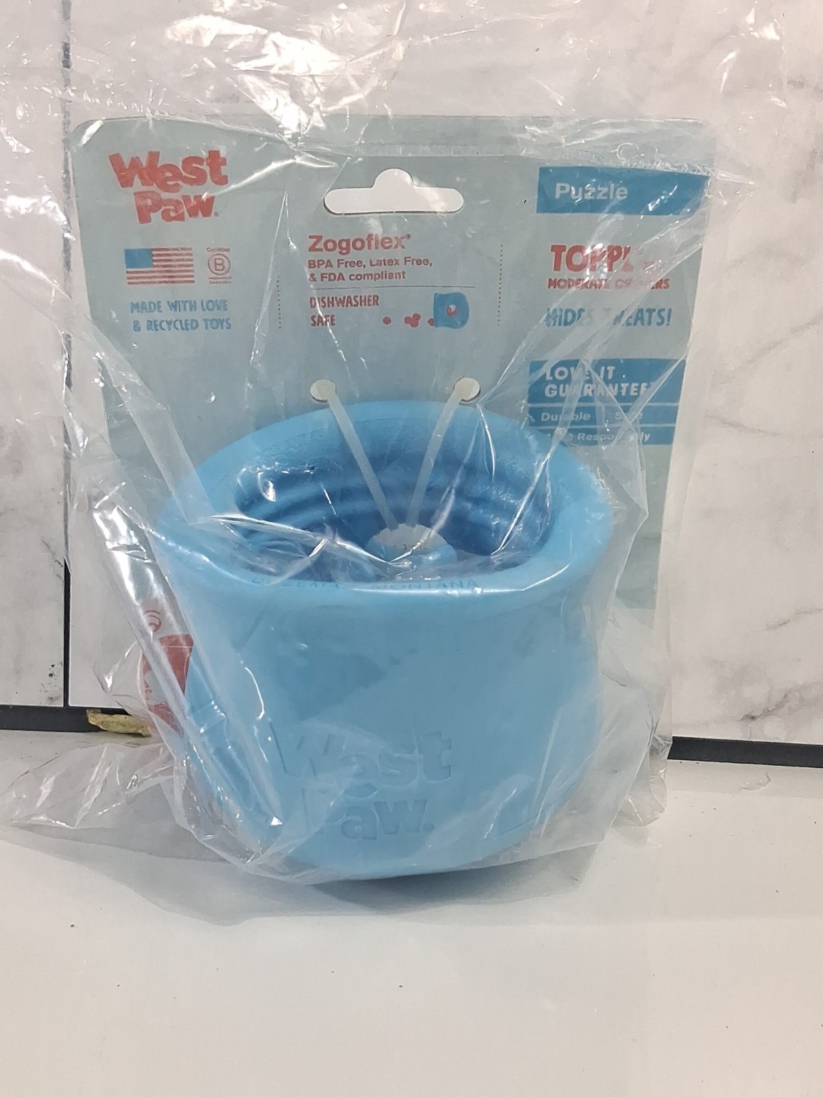WEST PAW Zogoflex Toppl Interactive Treat Dispensing Dog Toy Size Large