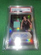 2024 Breanna Stewart Auto Memorabilia Purple Prizm #AMBS PSA 9 /99 Liberty
