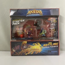 Akedo Ultimate Arcade Warriors Starter Pack - Legendary Kick Attack Damaged Box