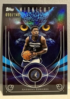 2025-26 Topps Midnight Night Owls Anthony Edwards NO-3 Timberwolves Morning /149