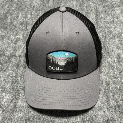 Coal Hauler Low Trucker Hat Men's OSFM Adjustable Grey Black Landscape Patch